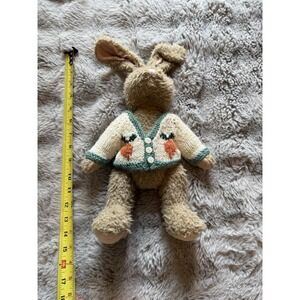 Vintage 1996 Berkeley Designs Plush Bunny Rabbit 14" Carrot Sweater
